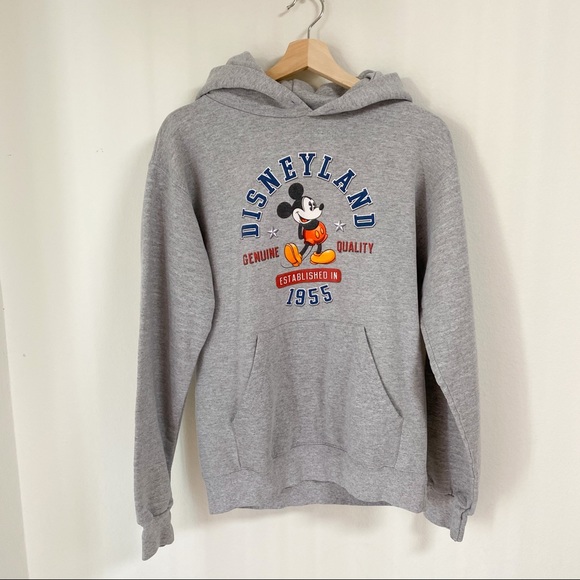 Disney Tops - Disney mickey mouse grey oversized hoodie pullover top